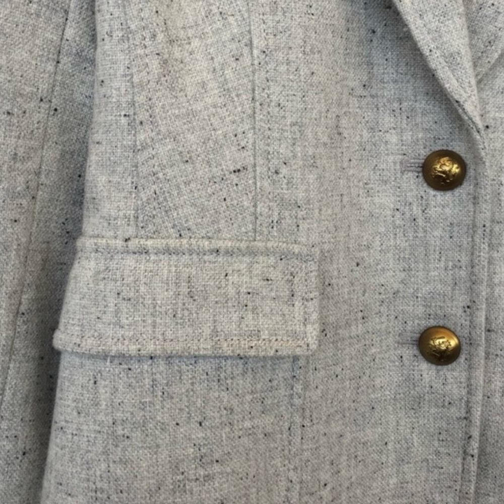 Banana Republic Light Gray Tweed Tailored Blazer - Picture 2 of 4